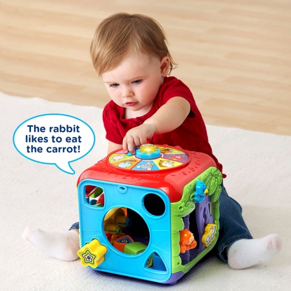 Entertainment! Interactive Sort Discovery Cube: Helps Developmental Milestones - Picture 9 of 9